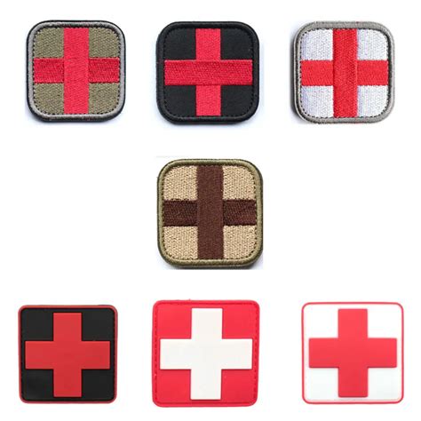 Medical Red Cross Patch Stickers Exquisitely Embroidered Military