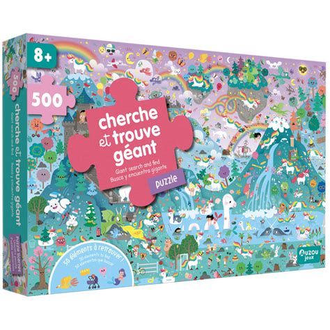 Cherche Et Trouve GÉant Puzzle 500 PiÈces 8 Ans