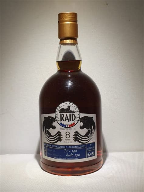 RHUM VIEUX MONTEBELLO 70 Cl 46 5BDF CUVEE SPECIALE RAID 8 ANS Rhum