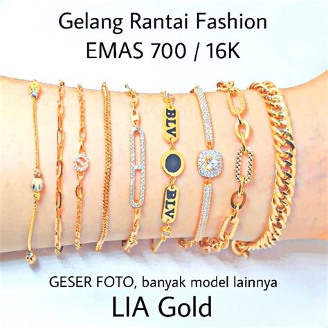 Jual Gelang Emas Asli Kadar K Toko Mas Lia Gold Bekasi