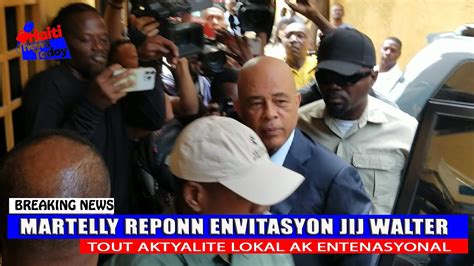 Video Martelly Ki Rive Nan Kabine Denstriksyon Pou Reponn Kesyon Jij