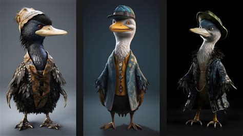 Artstation 400 Fantasy Cormorant 4k Birds Reference Pack Vol20