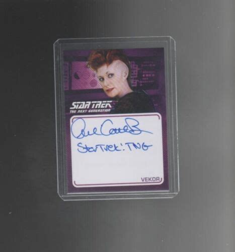 Star Trek Tng Archives And Inscriptions Julie Caitlin Brown Autograph Ebay