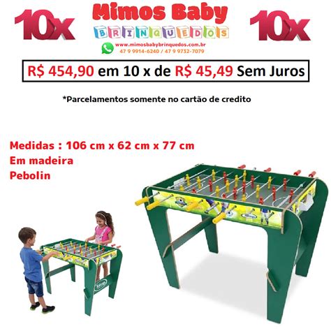 Mesa Pebolim Xalingo Super Copa Infantil Maior Loja De Brinquedos Da