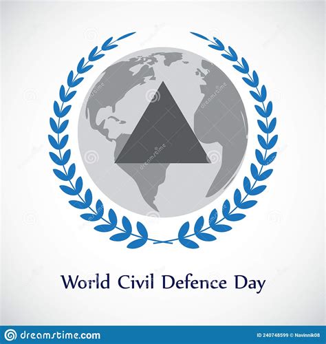 Vector Illustration For World Civil Defence Day Stock Vector