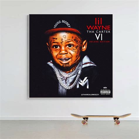 Lil Wayne carter 6 music album cover Canvas poster | Etsy