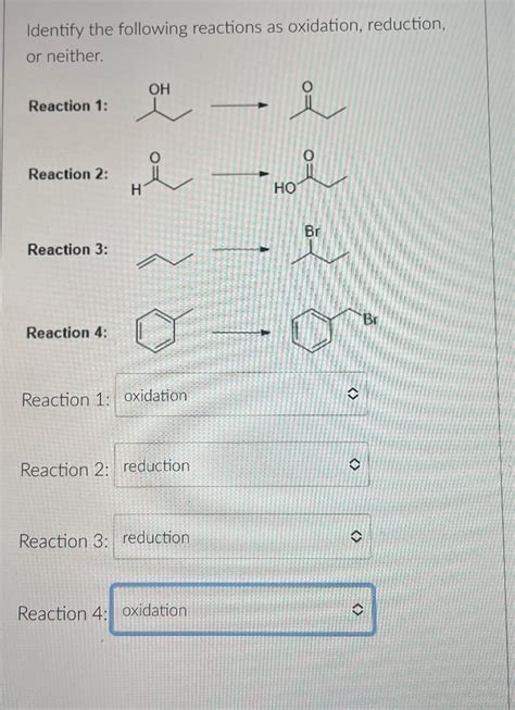 Answered Identify The Following Reactions As Bartleby