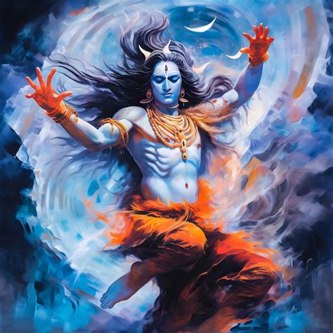 Premium Photo | Lord Shiva's Divine Dance of Creation Cosmic Dance of ...