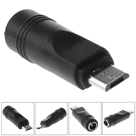 New And High Quality 55x21mm Dc Power Connector Adapter For Micro Usb