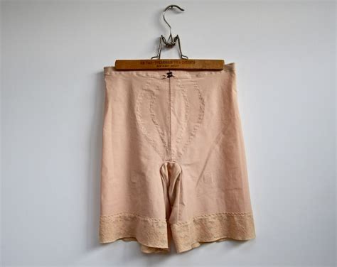 1960s1970s Beige Playtex Long Leg Girdle With Garter Loops Unused Vintage Medium Panties