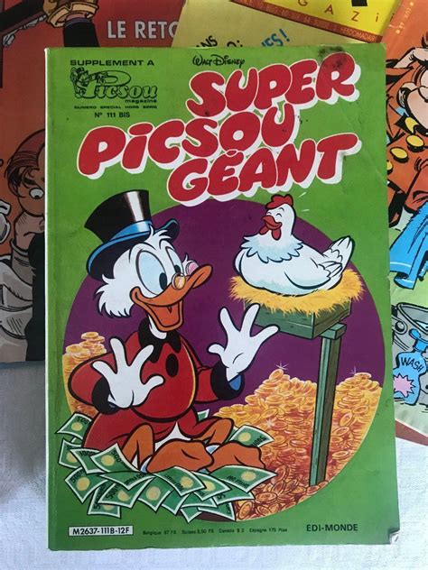 Pour amateur de BD vintage Super Picsou géant Pif super géant et 5
