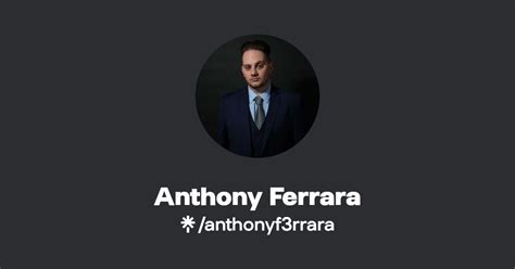 Anthony Ferrara Instagram TikTok Linktree