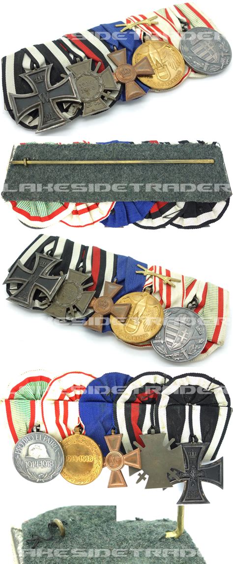 Austro Hungarian German Empire Five Piece Medal Bar Lakesidetrader