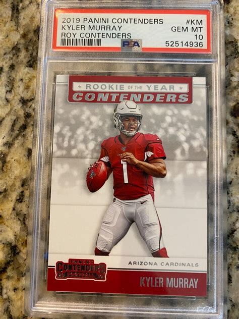 2019 Panini Contenders Rookie Of The Year Contenders 23RYA KM Kyler