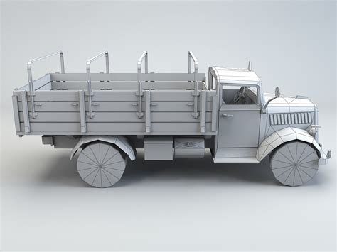 Opel Blitz Truck D Model Turbosquid