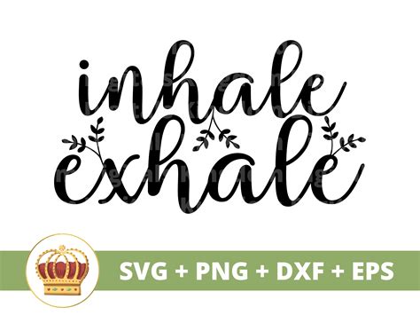 Inhale Exhale Svg Yoga Pose Svg Namaste Spiritual Lotus Zen Etsy