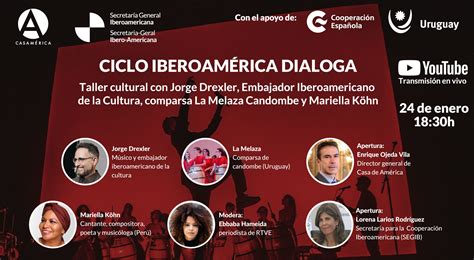 Ciclo Ibero América Dialoga Oficina cultural Jorge Drexler La