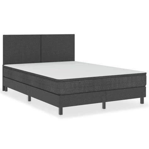 Structure De Lit Avec Sommier Tapissier Pour Matelas 160 X 200 Cm Sans