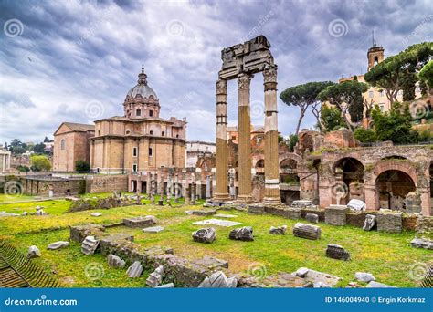 Roman Forum View From Capitolium Hill In Rom Stock Photo Image Of