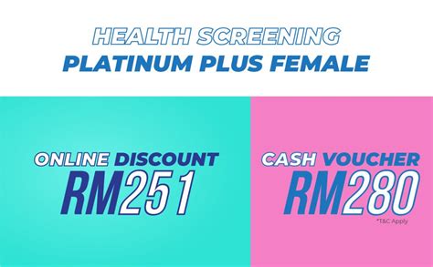 Health Screening Platinum Female Package LifeCare Diagnostic Medical