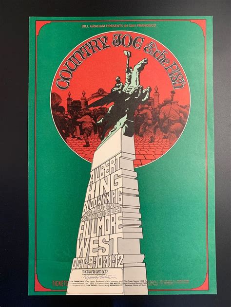 An Old Concert Poster With The Statue Of Liberty On It S Side And Words Written Below