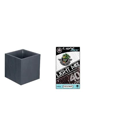 Pack Jardinière Volcania Anthracite 31L Terreau Light Mix 40L