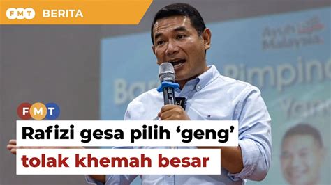 Rafizi Senarai Geng Tolak Khemah Besar Rebut Jawatan Mpp Pkr Youtube