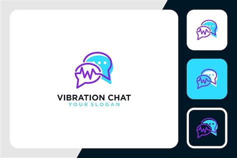 Premium Vector Vibration Logo Design With Chat Inspiration