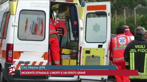 Cir Marina Kr Incidente Stradale Due Morti Ed Un Ferito Grave