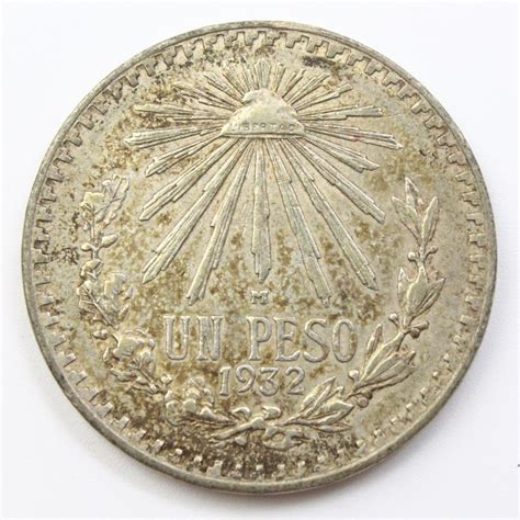 1932 Silver Mexican Un Peso Coin | Property Room