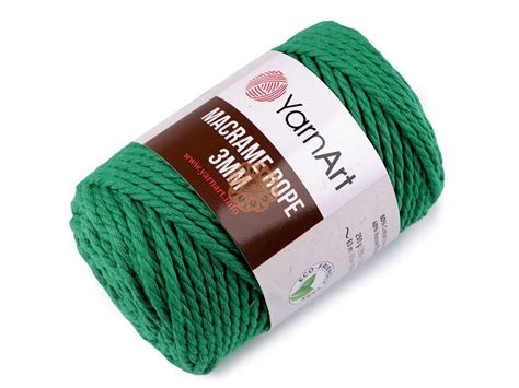 Sznurek Macrame Rope 3 Mm Kolor 759 Zielony YarnArt Pasmanteria