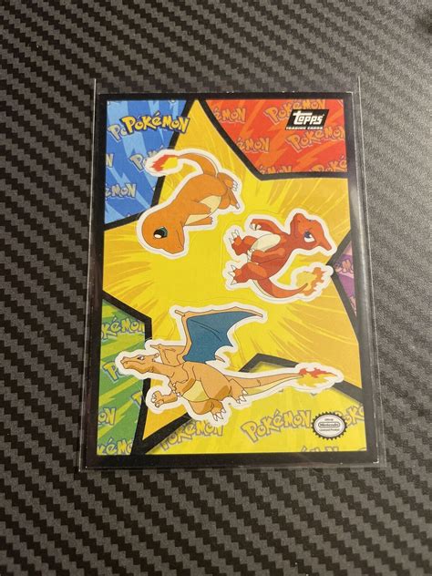 Topps Pokemon The First Movie Charizard Charmeleon Charmander Values