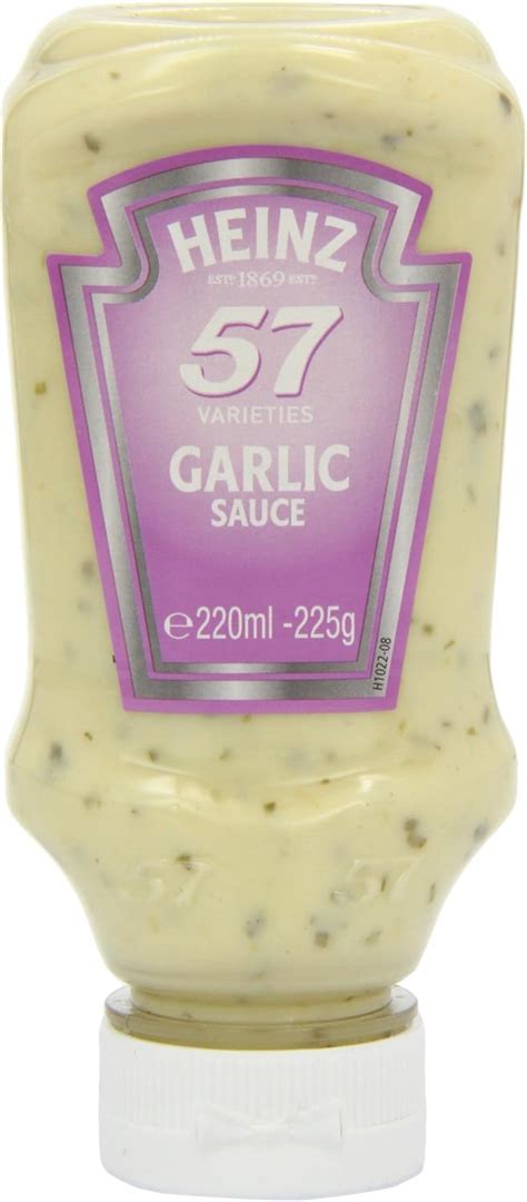 Heinz Garlic Sauce 220 Ml Pack Of 8 Uk Grocery