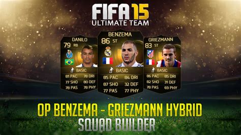 Fifa Ultimate Team Op K Hybrid Squad Builder Ft Benzema If