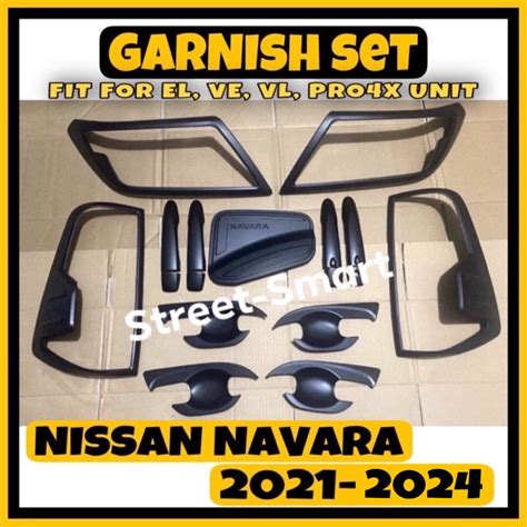 Nissan Navara Pro X Ve Vl El Garnish Set Matte Black