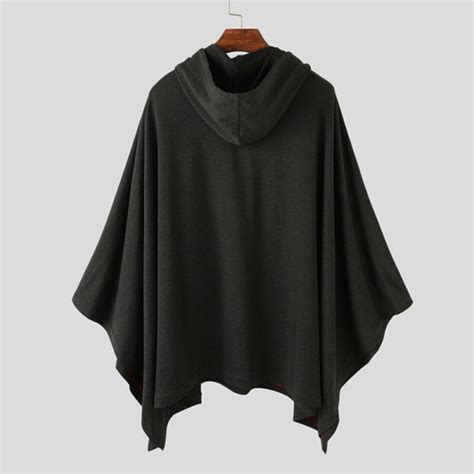 Poncho Capuche Homme Noir Poncho Boh Me