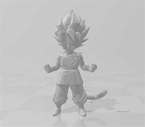 Archivo Stl Songoku Super Saiyan Dragon Ball Gt Modelo 3d 🐉 ・objeto Imprimible En 3d Para