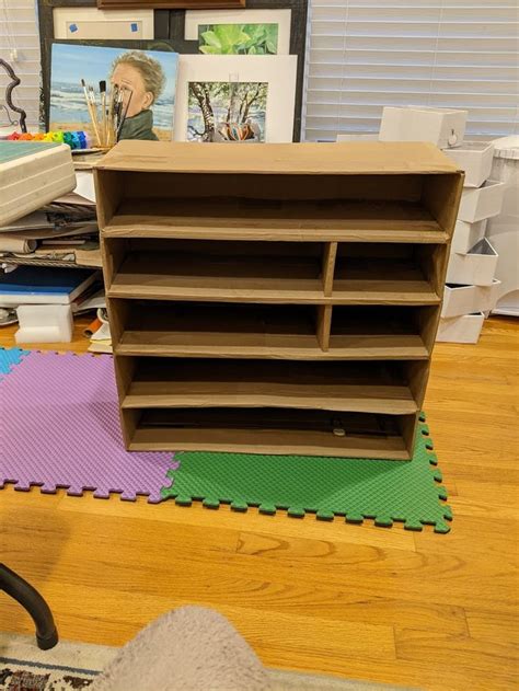 Diy Cardboard Box Shelves