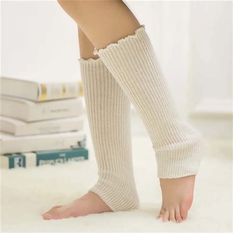 Fashion Women 1 Pair Winter Warm Knit Crochet Neon High Knee Leg