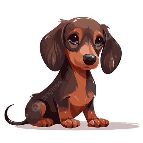 Lindo Perro Salchicha Vector Png Dibujos Pegatina Clipart Dachshund