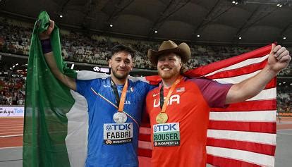 Budapest Mondiali Di Atletica Leonardo Fabbri Conquista La Medaglia D