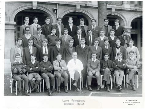 Photo De Classe 1ère C De 1964 Lycée Montesquieu Copains Davant