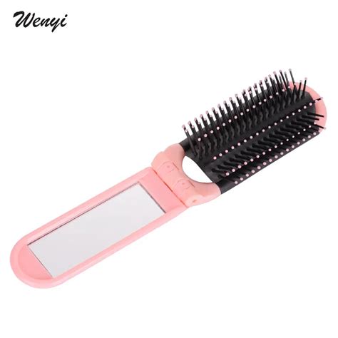 1 Pcs New Girls Portable Mini Folding Comb Airbag Massage Roundandlong Travel Hair Brush With