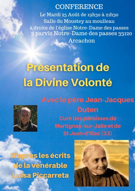 PrÉsentation De La Vie Dans La Divine VolontÉ Missionnaires De La