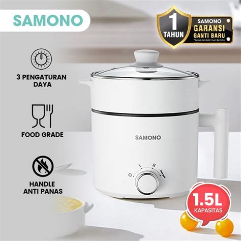 Jual Samono Panci Listrik Hotpot Multi Cooker L Dengan Kukusan Tutup