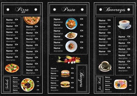 Trifold Restaurant Menu Flyer Second 2 Page Template Postermywall