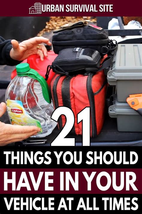 21 Things You Should Have In Your Vehicle At All Times Artofit