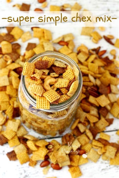 Super Simple Homemade Chex Mix Recipe Kims Cravings