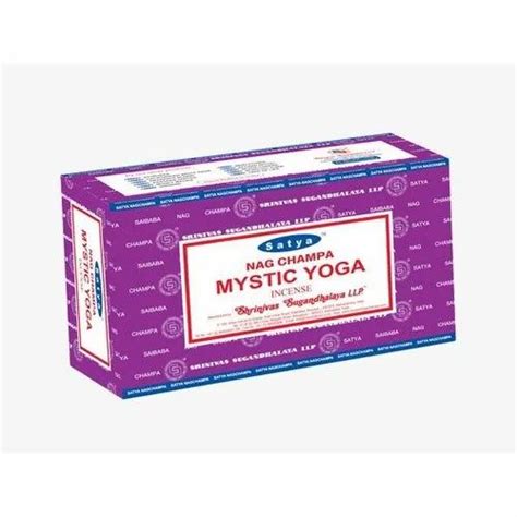 Bamboo Brown Satya Nag Champa Mystic Yoga Incense Stick For Religious