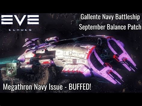 EVE Echoes Megathron Navy Issue BUFFED September Balance Patch